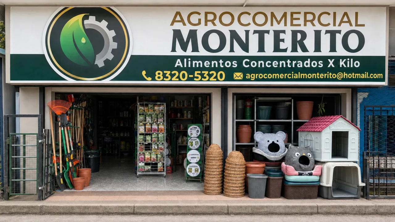 Fachada de Agrocomercial Monterito en Guayabo de Mora