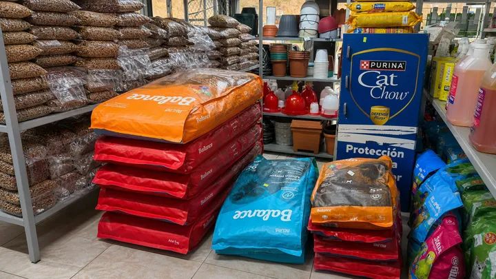 Sacos de concentrado y presentaciones de alimento para perros y gatos